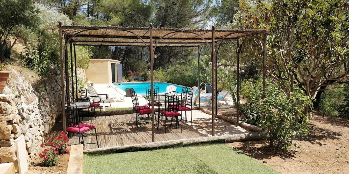 Villa Cigalons En Pleine Pinede Avec Piscine Chauffee De Mai A Septembre Auriol ภายนอก รูปภาพ